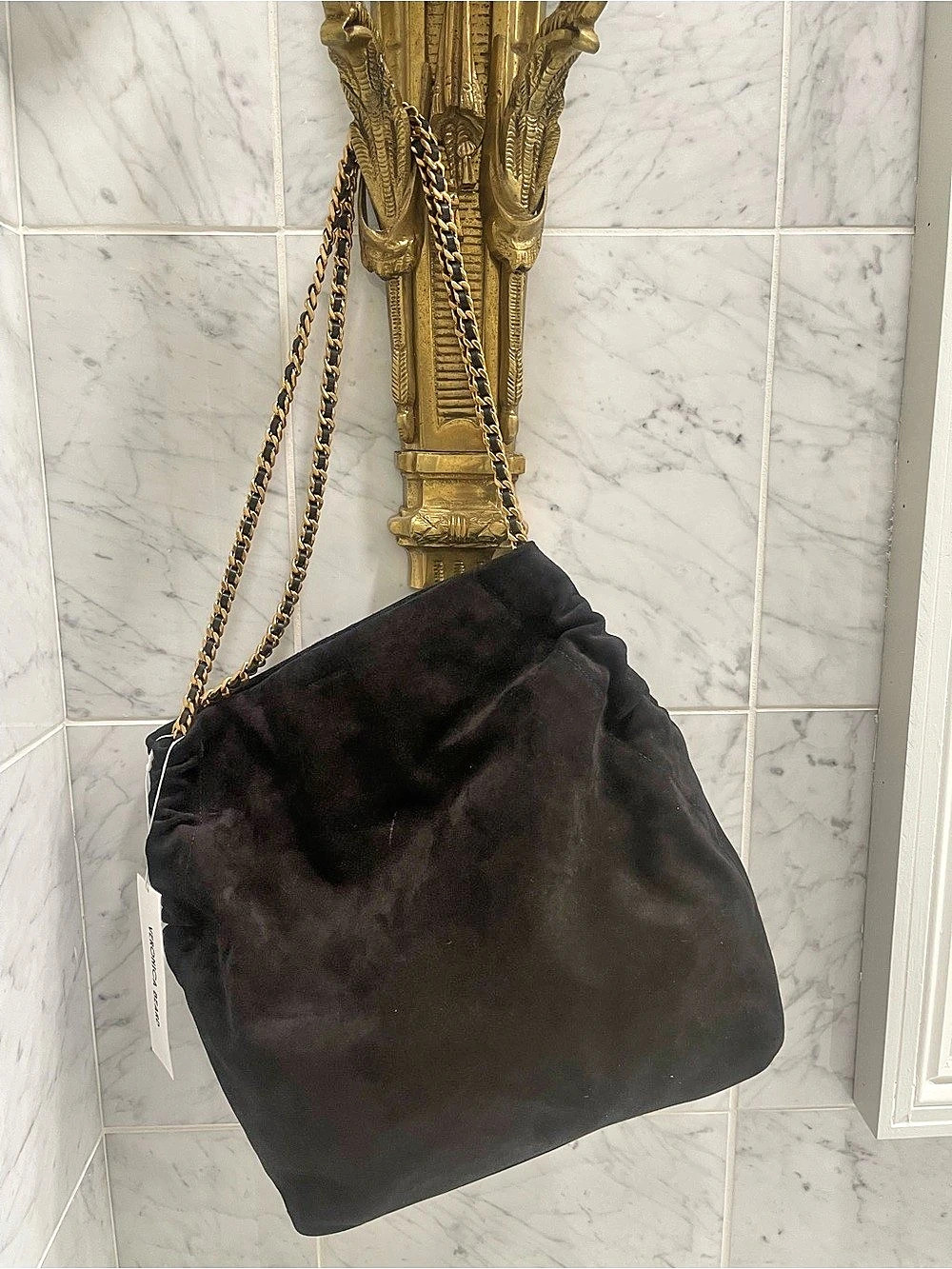 Victoria's Secret Black Chain Shoulder Bag NWT